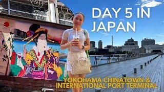 DAY 5 In JAPAN Trip to YOKOHAMA, visit a Cat Cafe, Explore Chinatown, International Port & AKIHABARA