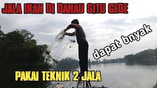 JALA IKAN DI DANAU INI PAKAI 2 JALA,AUTO DAPAT BANYAK - FISHING MANIA