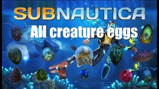 Where to find all creature eggs in Subnautica, guide.