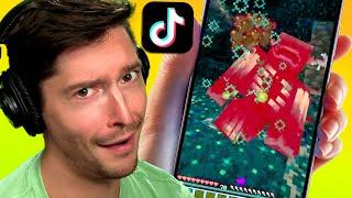 Trying Viral Minecraft TikTok Hacks to See If They Work!