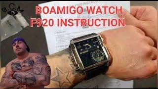 BOAMIGO WATCH F920 INSTRUCTION    а.С.м