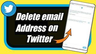 How to delete email on Twitter