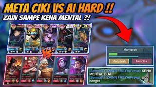 Nyobain Vs AI Hard Yang Katanya Jago Setara Pro Player !! META CIKI FULL GOD VS AI HARD !!