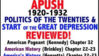 American Pageant Chapter 32 APUSH Review