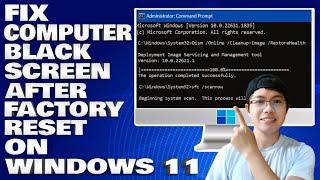 How To Fix Computer Black Screen After Factory Reset on Windows 10/11 [Solution]