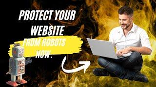 How to protect a website from robots. (All In One WP Security) in 2025