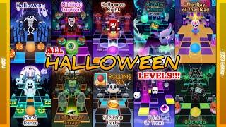 Rolling Sky - ALL HALLOWEEN LEVELS!!! [2023 Edition] | The Day of the Dead, Cobweb & More!