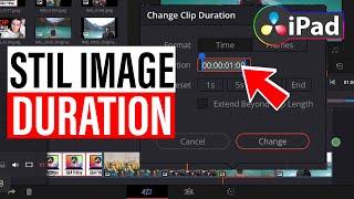 How To Change Duration of Multiple Images in DaVinci Resolve iPad