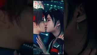 _Jessie and TifaYuri kissing #tifa #Jessie #Kissing #finalfantasyxll