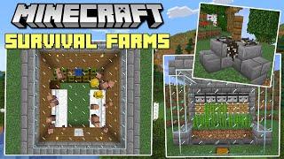 5 EASY Starter Farms You NEED In Your Minecraft Survival World