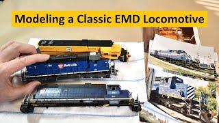 Modeling a Classic HO Scale EMD-SD38AC (BC Hydro) SRY Rail Link Locomotive | Boomer Diorama ~ # 259