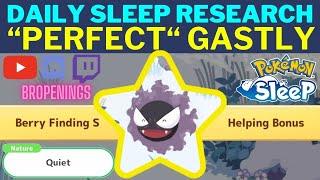 Daily Sleep Research: "Perfect" Gastly #pokemonsleep #gastly #gengar