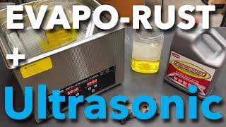 Using an Ultrasonic Cleaner to speed up Evapo Rust’s Removal of Rust Lets Test it