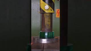 DVD discs under Hydraulic Press