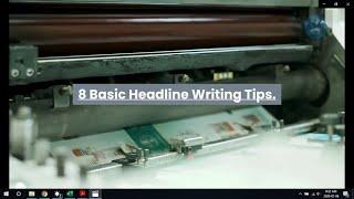 8 Basic Headline Writing Tips