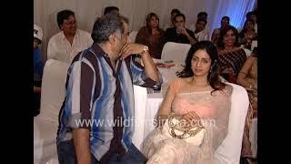 Sridevi and Boney Kapoor sit in silence, with Padmini and Tejaswini Kolhapure, Meera at Star Talaash