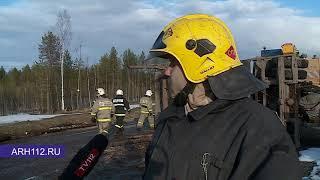 ДТП на трассе М-8: один человек погиб при столкновении лесовоза и внедорожника