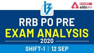 IBPS RRB PO Prelims Exam Analysis 2020 | RRB PO Expected Cut Off (12 Sept, Shift 1)