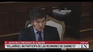 "Mi díálogo con Villarruel es solo institucional": Milei marcó distancias con la vicepresidenta