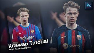 How to swap kits | FC Barcelona Home Kit 22/23 | Frenkie De Jong | SpeedArt