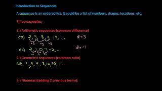 Introduction to sequences