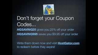 Hostgator Coupons 2014 | Get a HostGator 1 Cent Coupon or 25% Discount