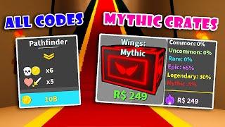 All SECRET Codes + 3 New MYTHICAL Crates UPDATE in REAPER Simulator 2 ! [Roblox]