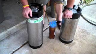 filtering beer