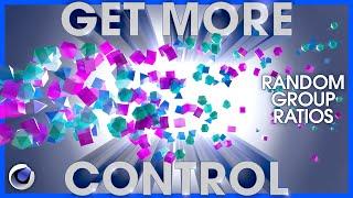 Get Control: Random Particle Group Ratios in Cinema 4D 2024.4