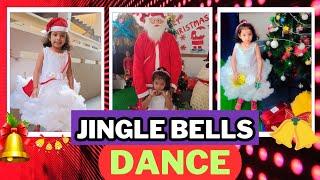 Jingle Bells Dance By Cute Baby Saanvi|Merry Christmas Dance By Little Girls|Easy Jingle Bells Dance