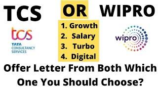 TCS Or Wipro | Got Offer Letter From Both | Which One You Should Choose Complete Video