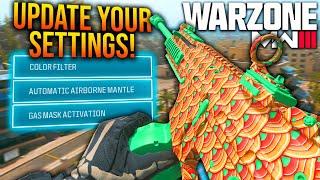 WARZONE: Update Your SETTINGS ASAP! New BEST SETTINGS You NEED To Be Using! (WARZONE 3 Settings)