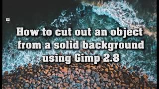 Gimp Tutorial - How to Delete a Single Color Background