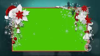 Merry Christmas Green Screen Frame 2