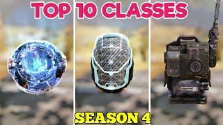 TOP 10 BEST CLASSES IN "SEASON 4" OF COD MOBILE | Best class in codm | codm br | codm br best class