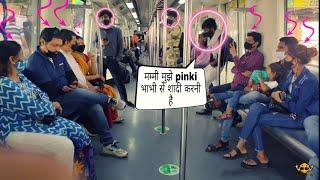 मम्मी Ji मैं Flight मैं हू  prank in metro|| Funny Dialogue|| Swag Innovators