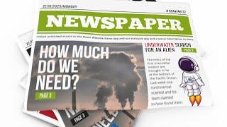 Newspaper Headline Animation - After Effects Template