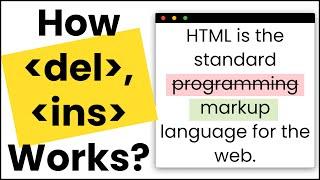  Learn HTML Delete Tag Insert Tag with a Real-world Coding Exercise