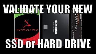 Validate your SSD or Hard Drive Disk Health in Windows or Linux