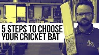 5 Steps to Choose Your Cricket Bat