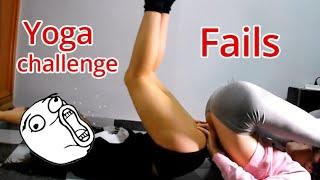 Extreme Yoga Challenge! | yoga challenge fails part 6