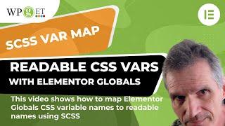 Mapping Elementor Globals CSS Vars to readable Vars, using SCSS