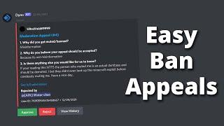 How to Set up Discord Ban Appeals with Dyno