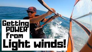 How to get going in light winds!