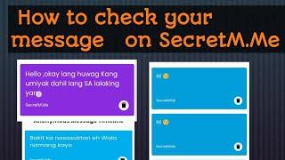 How to see your message on  message link |secret message link tutorial
