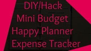 DIY/Hack for Budget Mini Happy Planner Expense Tracker