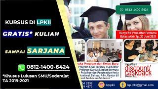 Kursus Programming Murah Bersertifikat + GRATIS KULIAH Sampai SARJANA DI LPKII Bandung