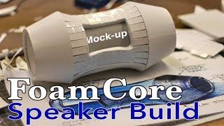 FoamCore model making Design Build with Foam Board: Wireless Bluetooth Speaker Mock up and  Wahey-C1