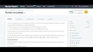 Number Line Jumps | HackerRank | Problem Solving | Basic |