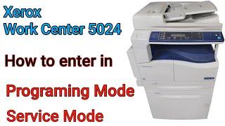 Work Center Xerox 5024 How to enter in Service mode